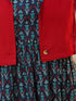 Women Ethnic Motifs Printed Fit & Flare Dress With Jacket